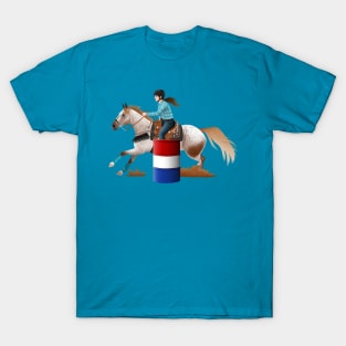 Appaloosa Barrel Racer - Equine Rampaige T-Shirt